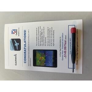Garmin Pilot Premium US Edition One Year Subscription Flight Planning Software